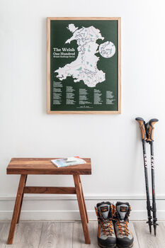 One Hundred Of The Highest Peaks In Wales Print, 5 of 7