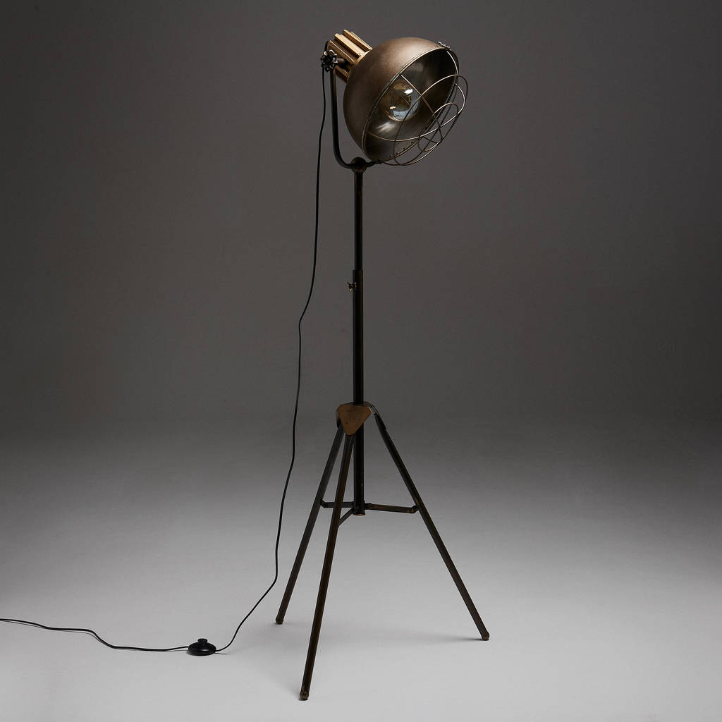 Edison Industrial Metal Floor Lamp By Horsfall &amp; Wright