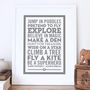 'Be A Superhero' Baby Gift Print, thumbnail 1 of 10