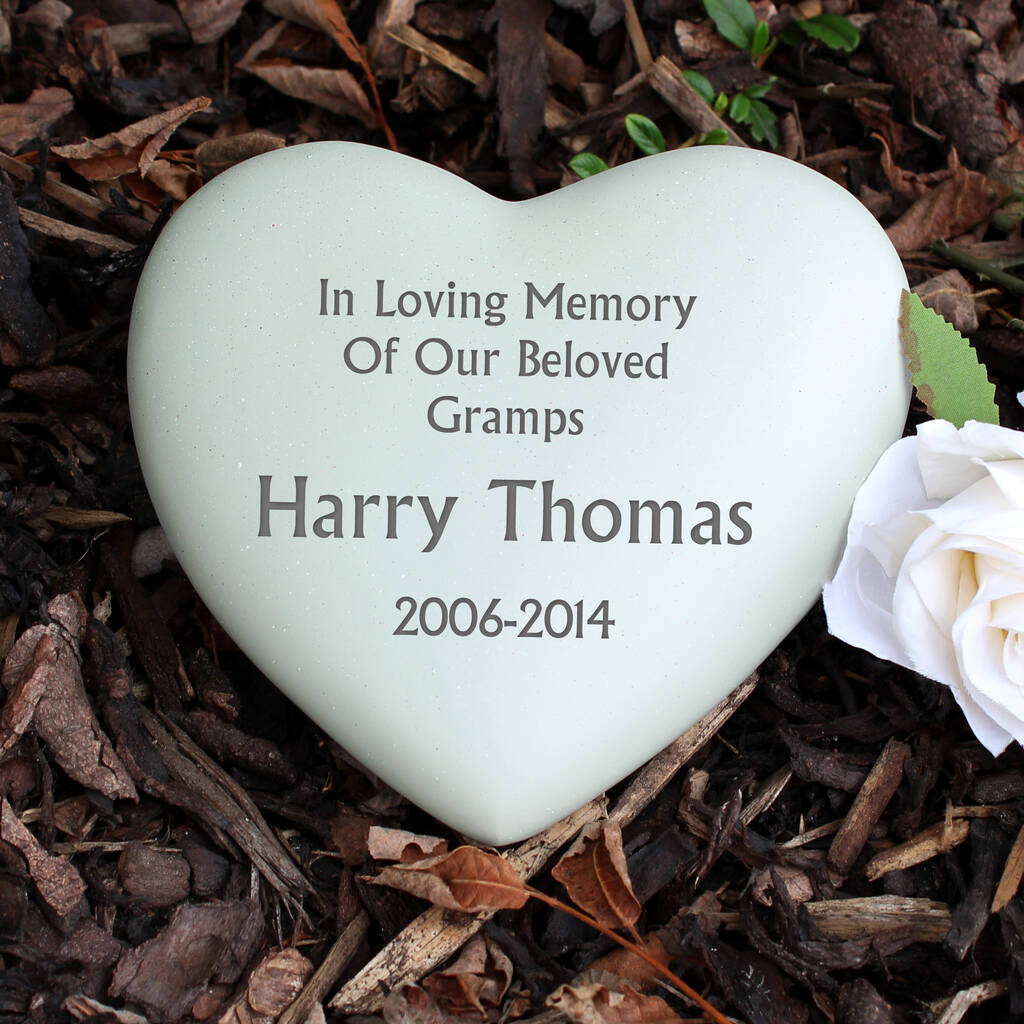 Personalised Memorial Heart, 1 of 7