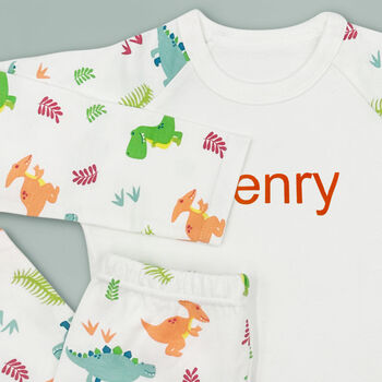 Steiff Thaisen T Rex And Personalised Dino Pyjamas, 4 of 8