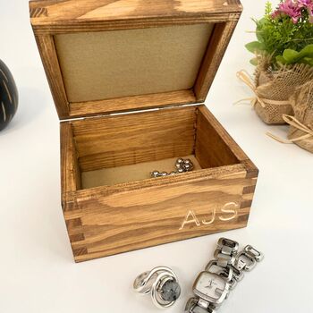 Wooden Tree Design Personalised Trinket Box, 3 of 8