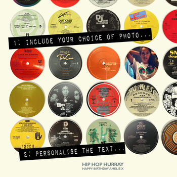 Hip Hop Music Gift, Personalised Hip Hop Fan Poster, 2 of 10