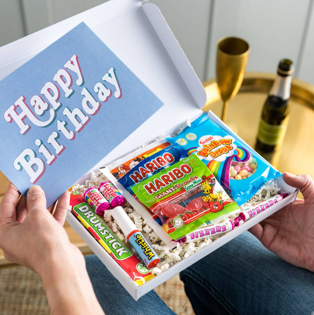 Birthday Retro Sweets Letterbox Gift