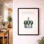 Queen Quote Print With ‘Real Life Or Fantasy’ Lyrics, thumbnail 4 of 6