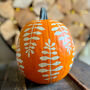 Botanical Fern Halloween Pumpkin Decoration Stickers, thumbnail 1 of 4