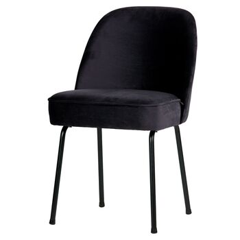 Pair Of Vogue Velvet Dining Chairs, 3 of 4