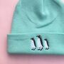 Penguin Embroidered Beanie Hat, thumbnail 2 of 3