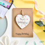 Personalised Goddaughter Heart Gift Birthday Card, thumbnail 2 of 2