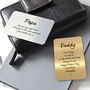 Personalised Wallet Metal Message Card For Dad, thumbnail 2 of 7
