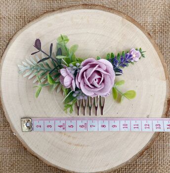 Lilac Flower Hair Comb, 5 of 5