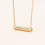 Engraved Bar Name Necklace, thumbnail 2 of 9