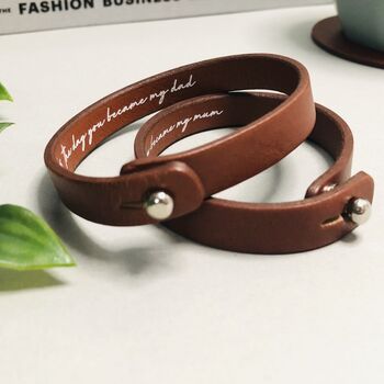 She Believed She Could So She Did Leather Bracelet, 4 of 7
