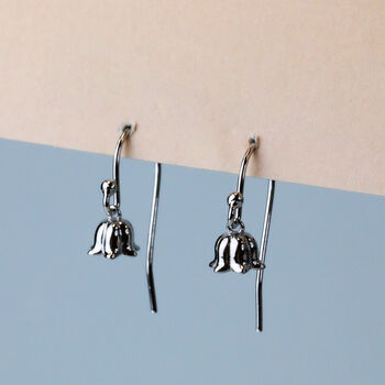 Sterling Silver Lilly Of The Valley Dangle Earrings, 4 of 8