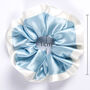 Two Color Stitching Mulberry Silk Large Hair Scrunchie, thumbnail 3 of 7