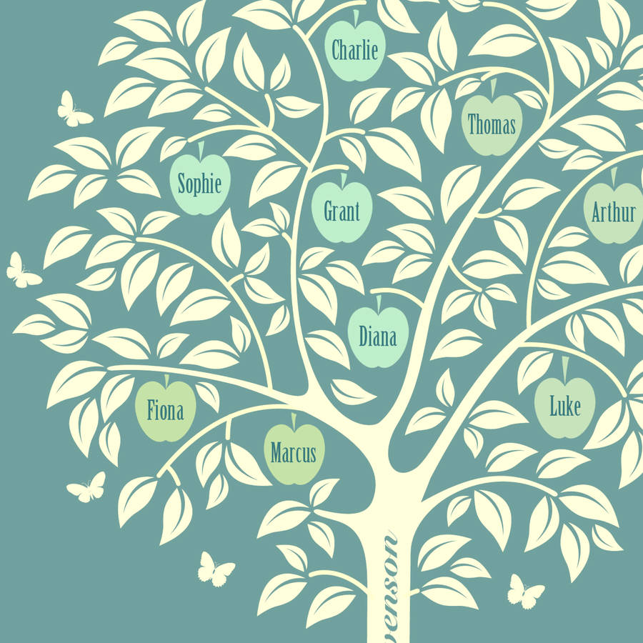 personalised golden anniversary family tree by the typecast gallery ...