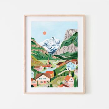 Grindelwald, Switzerland Travel Art Print, 2 of 7