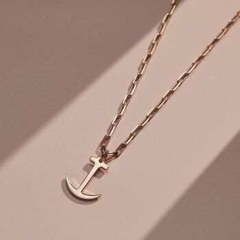 Anchor And Chain Necklace, 2 of 6