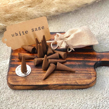 Californian White Sage Aromatherapy Incense Cones, 7 of 7