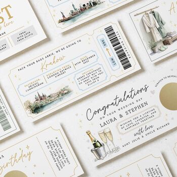 Personalised Scratch To Reveal Holiday Ticket Voucher, 4 of 4
