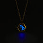 Capricorn Zodiac Glowing Pendant Necklace With Uv Keyring Torch, thumbnail 6 of 12