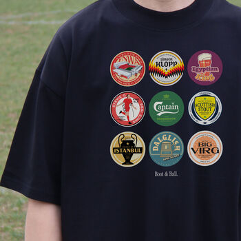Liverpool Beer Mats 1st Edition Oversized T Shirt, 9 of 9