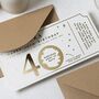 Personalised 40th Birthday Weekend Away Scratch Voucher, thumbnail 5 of 9