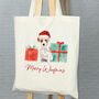 Jack Russell Christmas Tote Bag, thumbnail 1 of 5