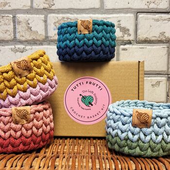 Tutti Frutti Crochet Basket Kit, 2 of 8