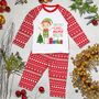 Personalised Santa's Little Helper Elf Pyjamas, thumbnail 1 of 2