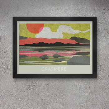 Grasmere The Lake Lake District Poster Print, 2 of 5