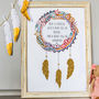 Personalised Name Dream Catcher Print For Children, thumbnail 1 of 11