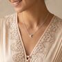 Moon And Back Silver Necklace | Crescent Moon Necklace Gift, thumbnail 1 of 9