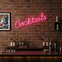 Cocktails Neon Sign, thumbnail 1 of 8