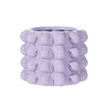 Large Lilac Textured Bobble Planter, 2 of 4