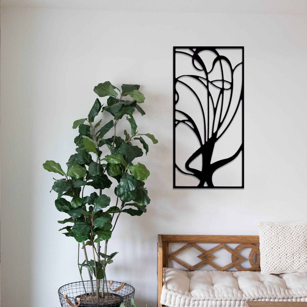 Modern Wooden Wall Abstract Sculpture Gift For Living Room Or Hallway, 1 of 9