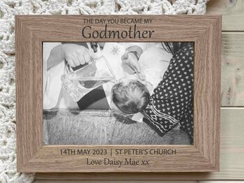 The Day You Became My Godmother Photo Frame, 2 of 2