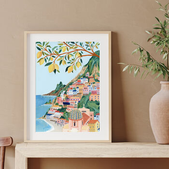 Positano, Amalfi Coast Italy, Travel Art Print, 2 of 7