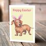 Dachshund Easter Card, thumbnail 4 of 4