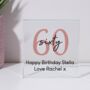 Personalised Birthday Glass Square Block, thumbnail 5 of 6