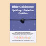 Blue Goldstone Wish Bracelet Ambition Gift, thumbnail 1 of 3