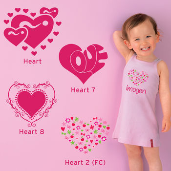 Girl's Personalised Heart Dress, 2 of 6