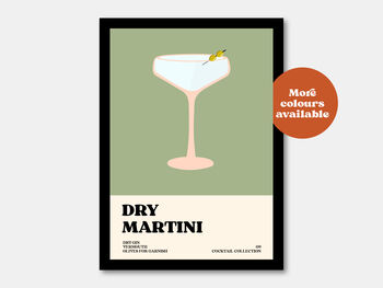 Dry Martini Cocktail Print, 4 of 7