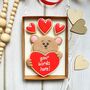 Personalised Love Bear Cookie Letterbox Gift, thumbnail 1 of 5