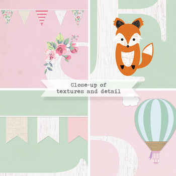 Personalised Letter Girls Nursery Print, 5 of 5