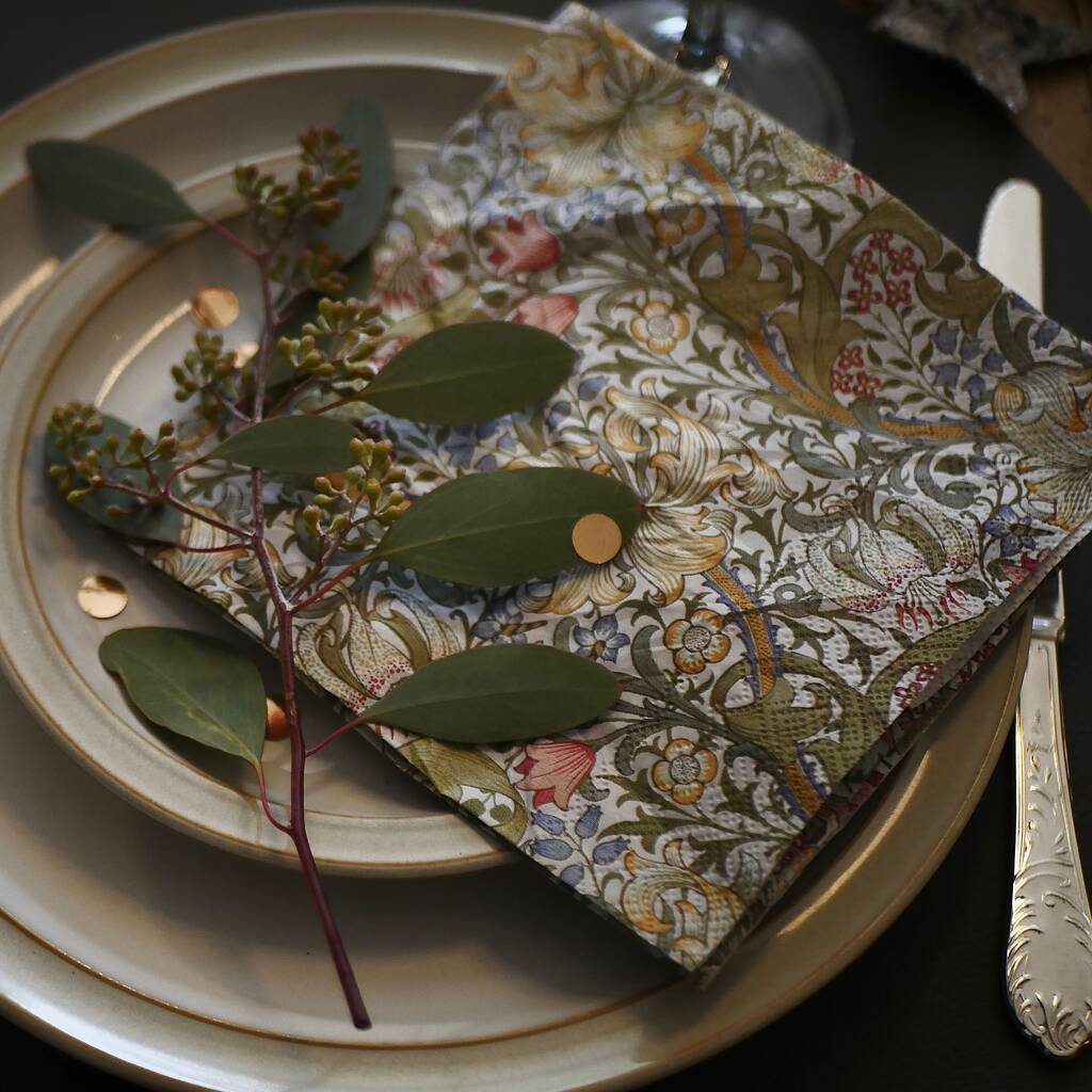 V+A Paper Napkins By Dress For Dinner Tablescapes