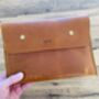 Personalised Tan Leather A5 Travel Documents Wallet, thumbnail 1 of 12