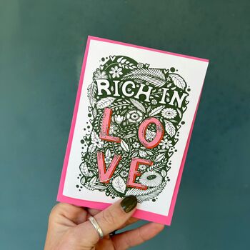 Rich In Love A6 Card, 2 of 2