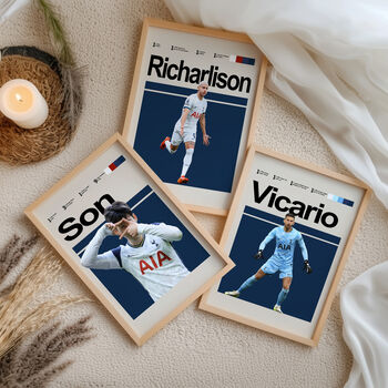Set Of Three Tottenham Football Player Posters, 5 of 6