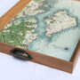 Personalised Vintage Map Drinks Tray, thumbnail 3 of 9